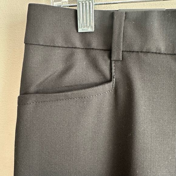 Banana Republic Petite Siena Slim Straight Ankle Wool Trouser Pant black 10 - Picture 3 of 9